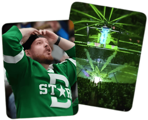 Dallas Stars fan and arena scenes